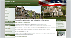 Desktop Screenshot of fortmccoyhousing.com