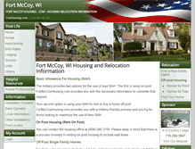 Tablet Screenshot of fortmccoyhousing.com